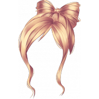 Бант на волосах рисование