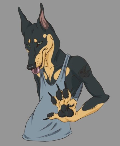 Аниме собаки Доберман