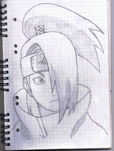 Аниме рисунки в тетради