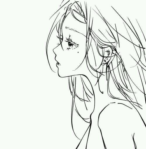 Манга лицо в профиль