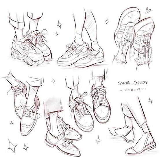 Обувь сзади референс