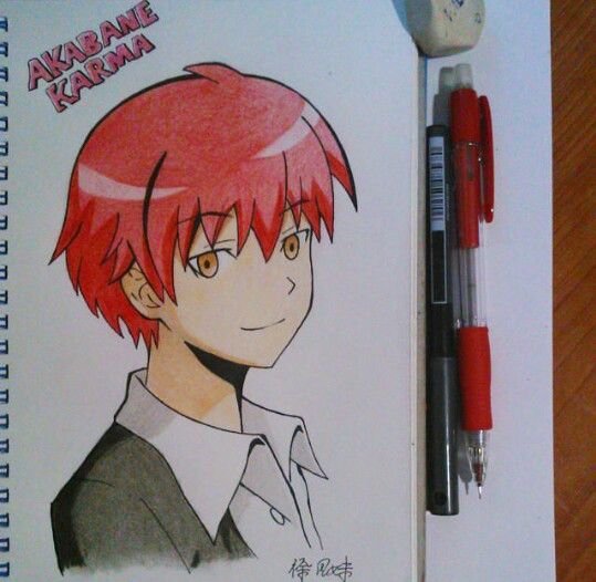 Карма Акабане для срисовки