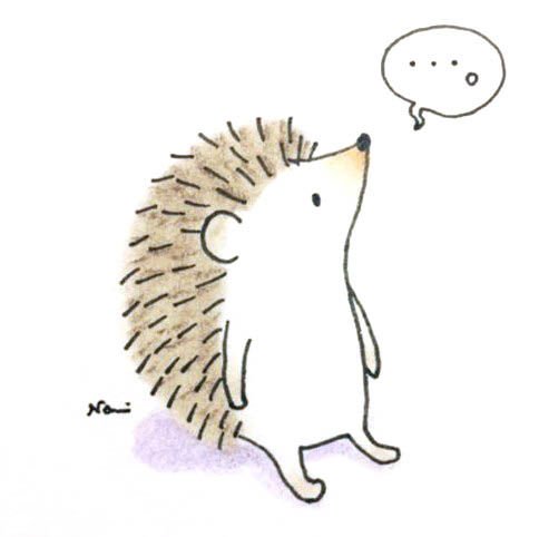 Милые ежики для срисовки