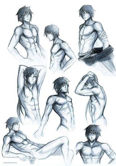 Аниме тело парня