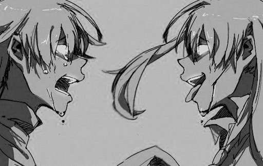 Аниме персонаж кричит