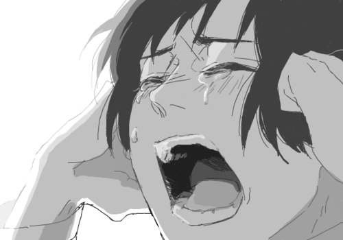 Аниме девушка кричит