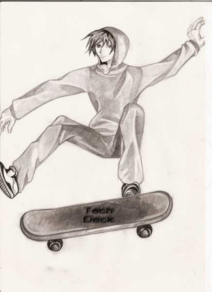Скетчи скейтеров