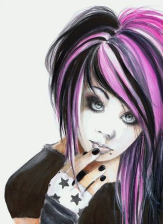 Эмо рисунки для срисовки