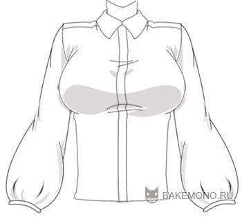 Рубашка для рисования аниме девушек