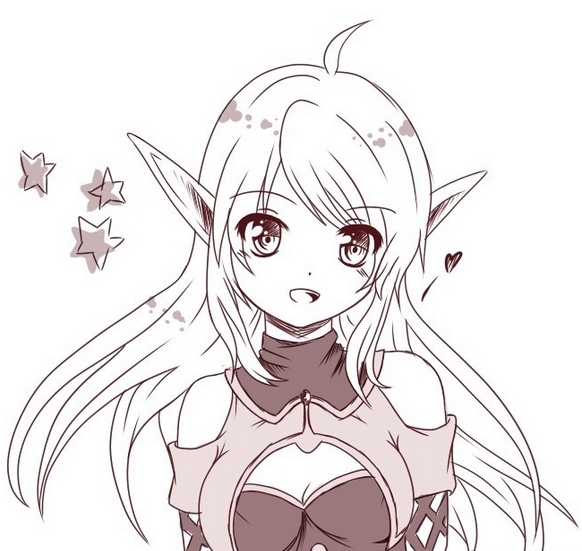 Аниме эльфы для срисовки