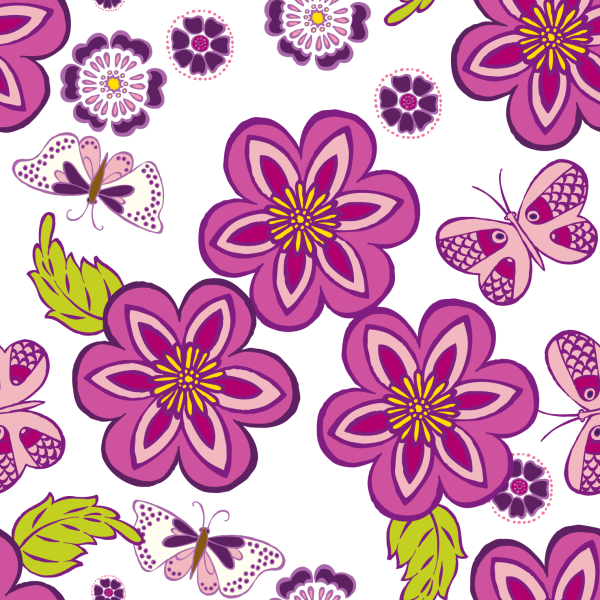 Бесшовные фоны - цветы