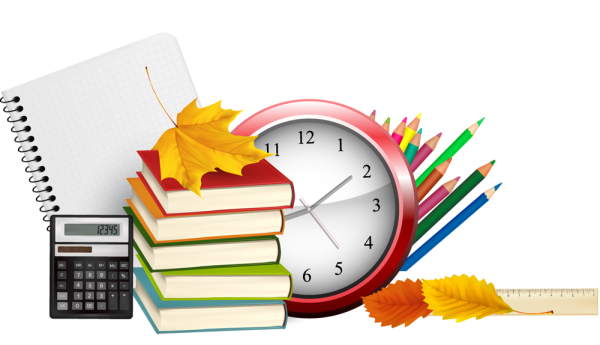 Школьные на прозрачном фоне