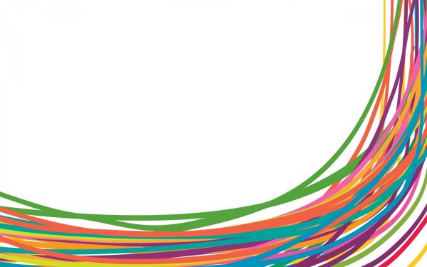 Разноцветные линии на белом фоне