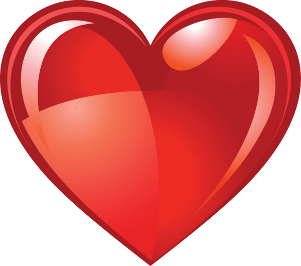 Красное сердечко