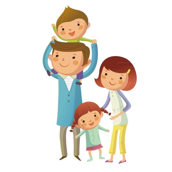 Семья мультяшная