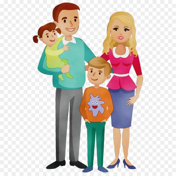 Семья мультяшная