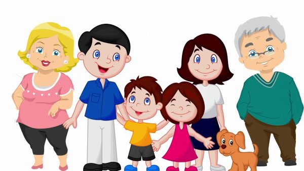 Члены семьи для детей