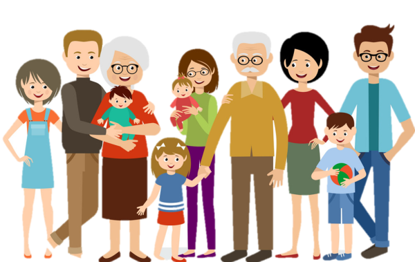 Семья мультяшная