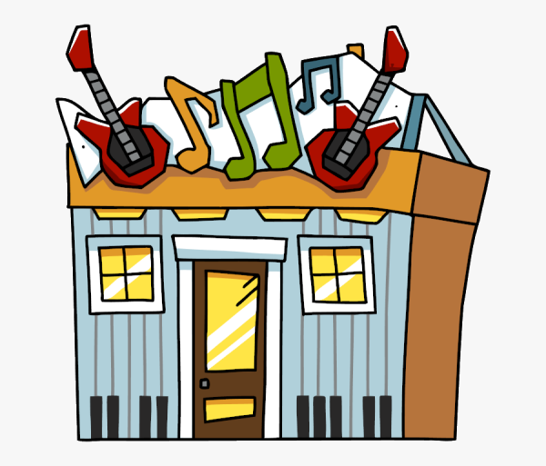 Supermarket building очертания cartoon