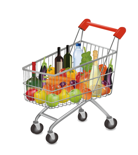 Тележка с продуктами