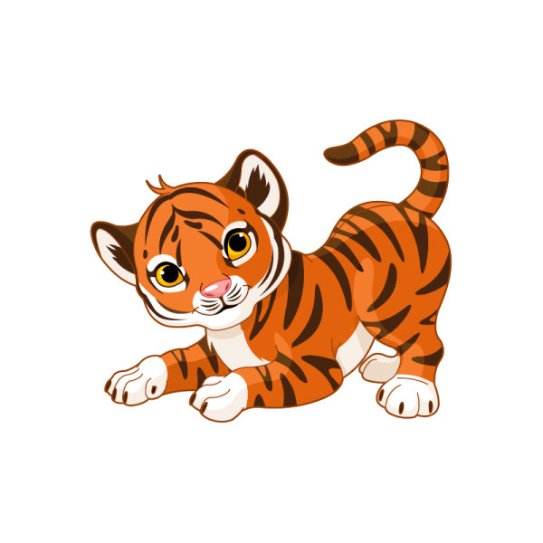 Тигр мультяшный