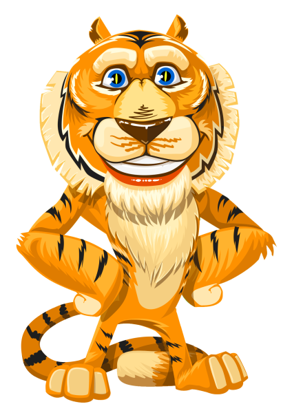 Тигренок мультяшный