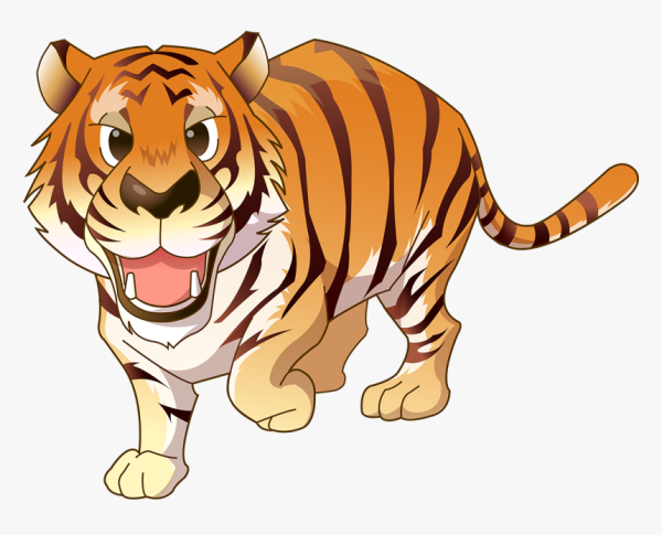 Мультяшные животные на прозрачном фоне