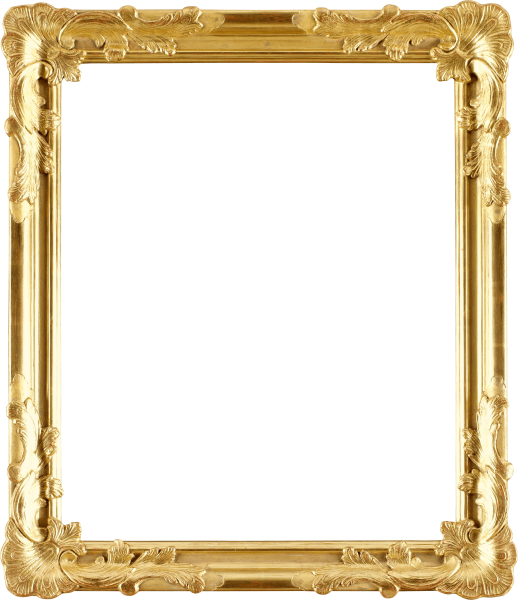 Золотая прямоугольная рамка