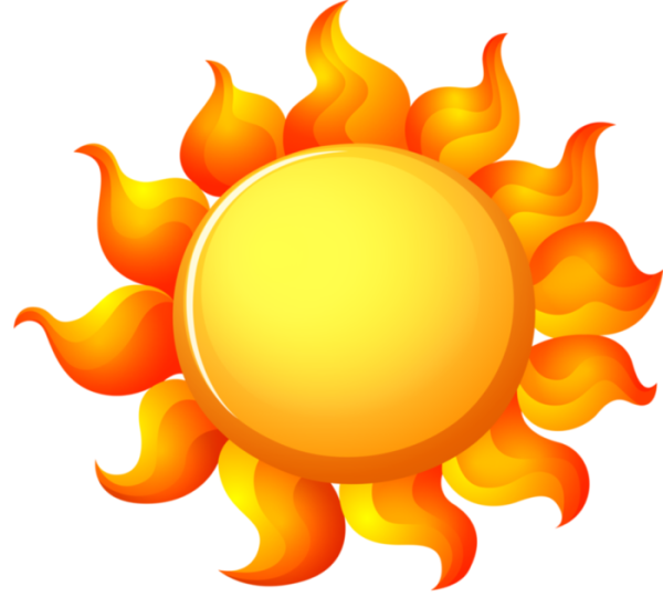 Солнце на прозрачном фоне