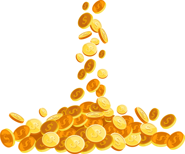 Дерево с золотыми монетами