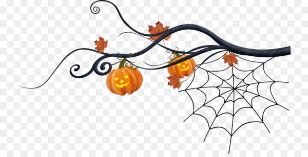 Хэллоуин на прозрачном фоне