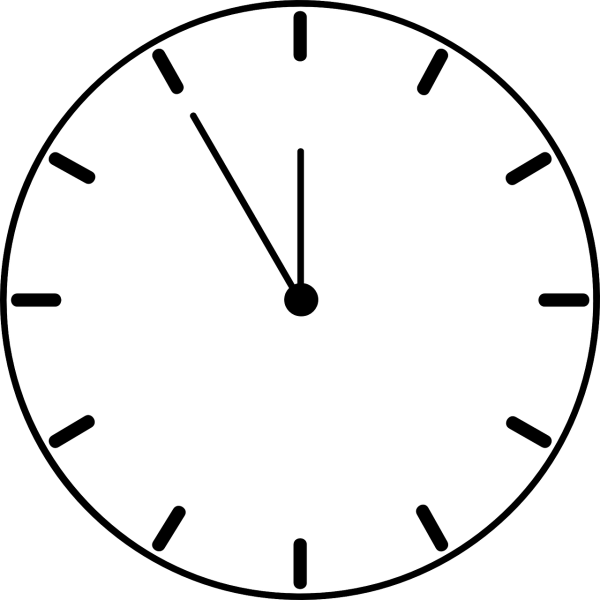 Часы на прозрачном фоне
