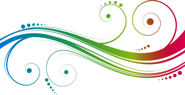 Векторные линии на прозрачном фоне