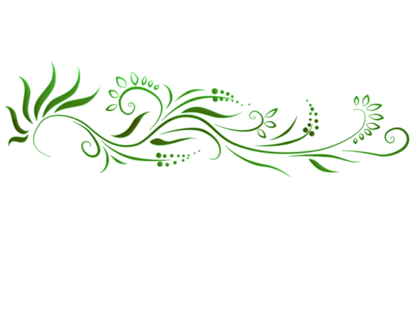 Растительный орнамент на прозрачном фоне