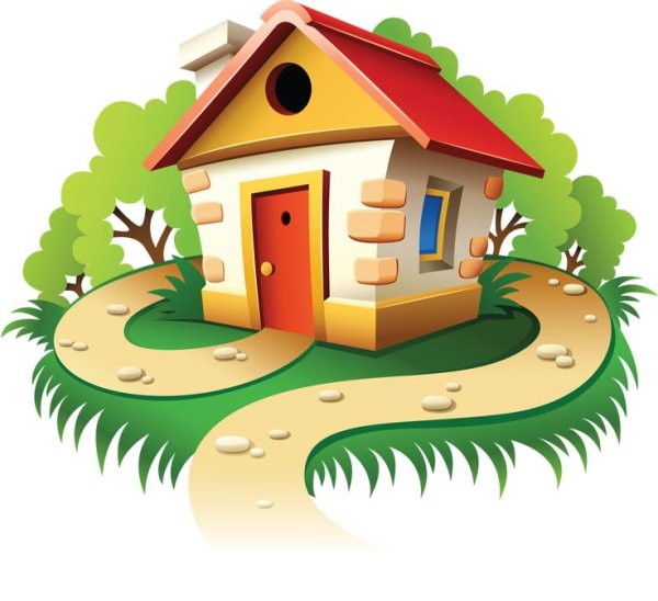 Домик мультяшный