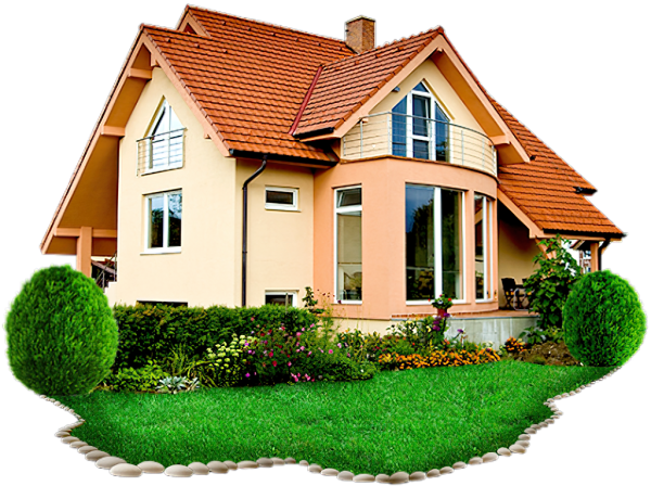 Дом на прозрачном фоне