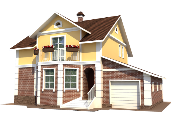 Домик на прозрачном фоне