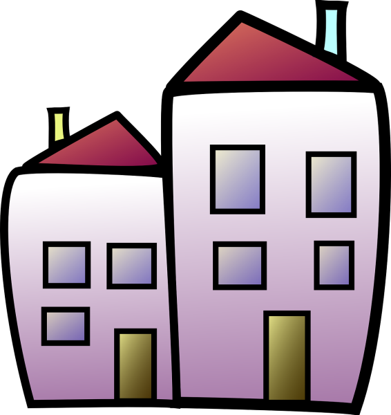 Дом на белом фоне