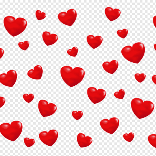 Клипарт сердечки на прозрачном фоне