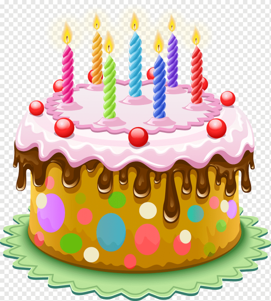 Праздничный торт без фона