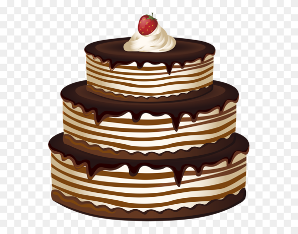 Праздничный торт без фона