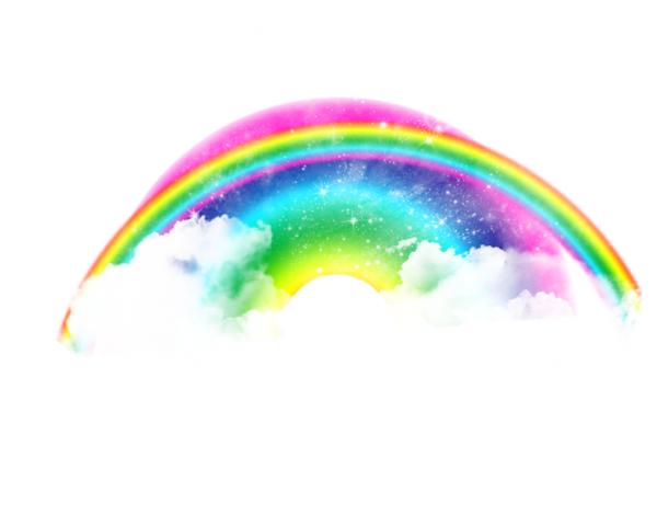 Радуга на прозрачном фоне