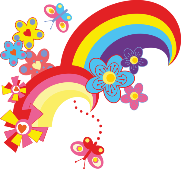 Клипарт Радуга на прозрачном фоне