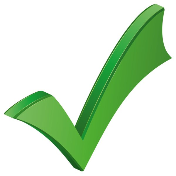 Галочка без фона