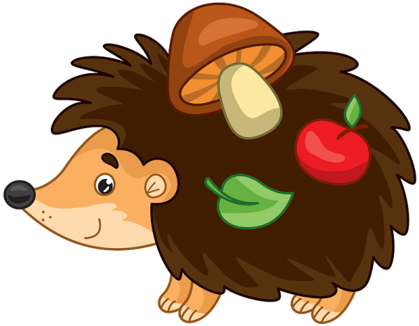 Яблочки грибочки для ежика