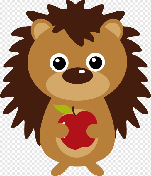 Векторное изображение ежика