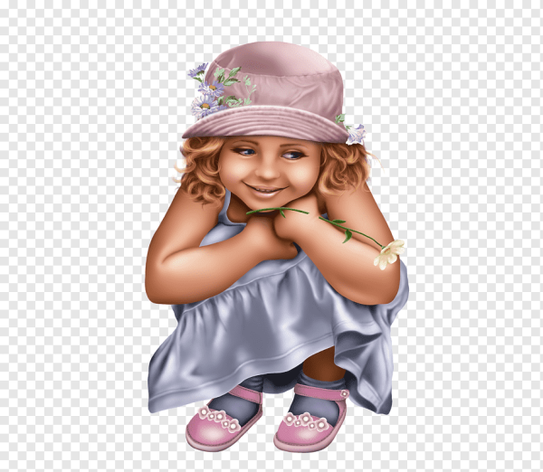 Девочка на прозрачном фоне