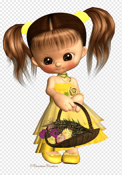 Девочка на прозрачном фоне