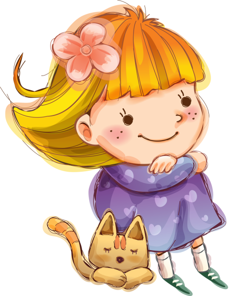 Мультяшная девочка