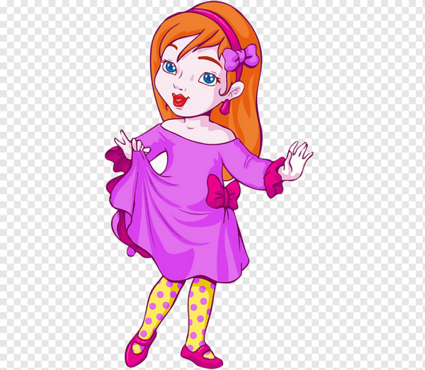 Клипарт девочка на прозрачном фоне